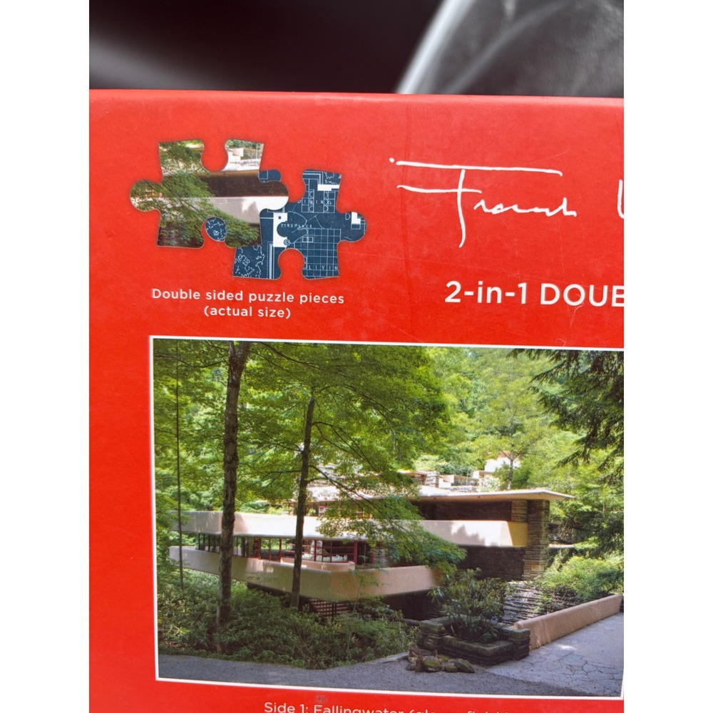 Frank Lloyd Wright Fallingwater Double Sided 500 Piece Puzzle Galison - Picture 8 of 8